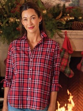 Frank & Eileen red plaid button up shirt XS